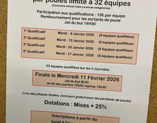 Concours en Triplette le 6 janvier 2026 - LAVAUR