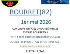 Concours de pétanque Officiel Promotion - Bourret
