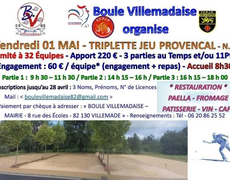 Concours de pétanque Officiel Provençal - Villemade