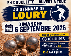 Concours de pétanque Ouvert à tous - Loury