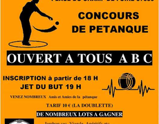 Concours en Doublette le 8 août 2025 - Magnac-Bourg - 87380