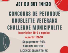 Concours de pétanque Officiel Vétéran - MANZAT
