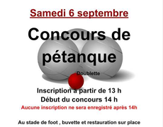 Concours de pétanque Ouvert à tous - Marchaux