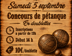 Concours de pétanque Ouvert à tous - Marchaux