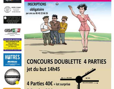 Concours en Doublette le 6 juin 2025 - Marennes - 17320