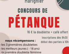 Concours en Doublette le 12 juillet 2025 - Marignier - 74970