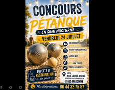 Concours en Doublette le 24 juillet 2026 - Maromme - 76150