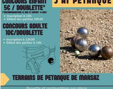 Concours en Doublette le 20 septembre 2025 - Marsaz - 26260
