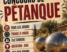 Concours de pétanque Ouvert à tous - Marseille