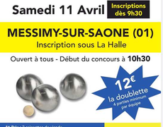 Concours de pétanque Ouvert à tous - Messimy-sur-Saône