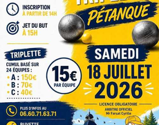 Concours en Triplette le 18 juillet 2026 - MONTAIGUT