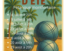 Concours en Doublette le 1 août 2025 - Montfort-sur-Meu - 35160
