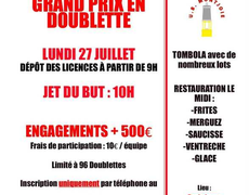 Concours de pétanque Officiel - MONTJOIE