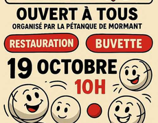 Concours de pétanque Ouvert à tous - Mormant