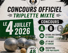 Concours de pétanque Officiel - MOZAC