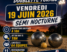 Concours en Doublette le 19 juin 2026 - Neuf-Berquin - 59940