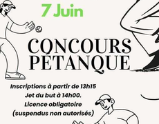 Concours en Doublette le 7 juin 2026 - NEUFLIZE PETANQUE