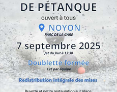 Concours en Doublette le 7 septembre 2025 - Noyon - 60400
