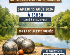 Concours en Doublette le 15 août 2026 - Nyoiseau - 49500