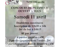 Concours de pétanque Ouvert à tous - Offranville