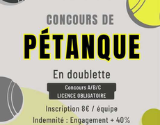 Concours de pétanque Officiel - OLLIERGUES