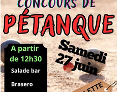 Concours de pétanque Ouvert à tous - Pact