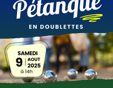 Concours en Doublette le 9 août 2025 - Paunat - 24510