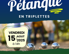 Concours en Triplette le 15 août 2025 - Paunat - 24510