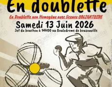 Concours en Doublette le 13 juin 2026 - PETANQUE DE BOUZONVILLE