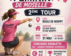 Concours en Doublette le 31 mai 2026 - PETANQUE DE WOIPPY