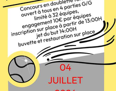 Concours de pétanque Ouvert à tous - Plerguer