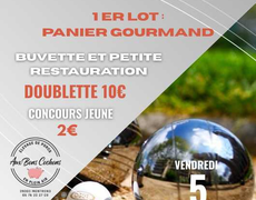 Concours en Doublette le 5 septembre 2025 - Poligny - 39800