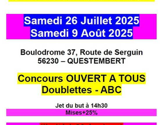 Concours de pétanque Ouvert à tous - Questembert