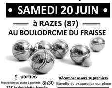 Concours de pétanque Ouvert à tous - Razès
