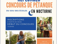 Concours en Doublette le 27 juin 2025 - Replonges - 01750
