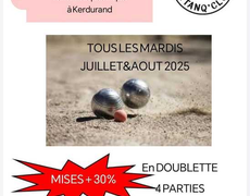 Concours en Doublette le 8 juillet 2025 - Riantec - 56670
