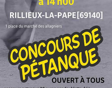 Concours de pétanque Ouvert à tous - Rillieux-la-Pape