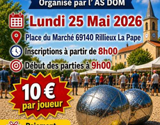 Concours en Tête à tête le 25 mai 2026 - Rillieux-la-Pape - 69140