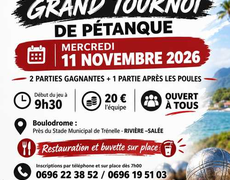 Concours en Doublette le 11 novembre 2026 - Rivière-Salée - 97215