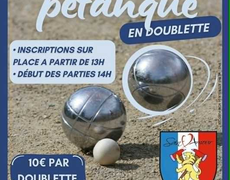 Concours en Doublette le 8 mai 2026 - Saint-Amour - 39160