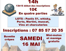 Concours en Doublette le 16 mai 2026 - Saint-Chamassy - 24260