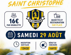 Concours en Doublette le 29 août 2026 - Saint-Christophe - 17220