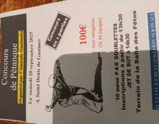 Concours de pétanque Ouvert à tous - Saint-Denis-de-Gastines