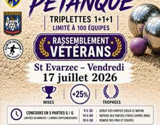Concours en Triplette le 17 juillet 2026 - Saint-Évarzec - 29170