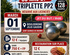 Concours en Triplette le 1 septembre 2026 - Saint-Georges-de-Didonne - 17110