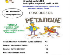 Concours en Doublette le 1 mai 2026 - Saint-Hilaire-la-Palud - 79210