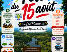 Concours en Doublette le 15 août 2026 - Saint-Hilaire-les-Places - 87800