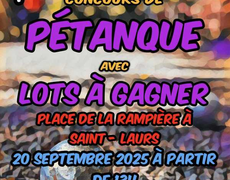 Concours en Doublette le 20 septembre 2025 - Saint-Laurs - 79160