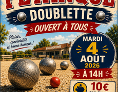 Concours en Doublette le 4 août 2026 - Saint-Mathurin - 85150