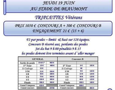 Concours en Triplette le 19 juin 2025 - Saint-Victurnien - 87420